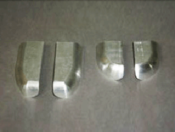 鋁制件去氧化皮、啞光處理前后